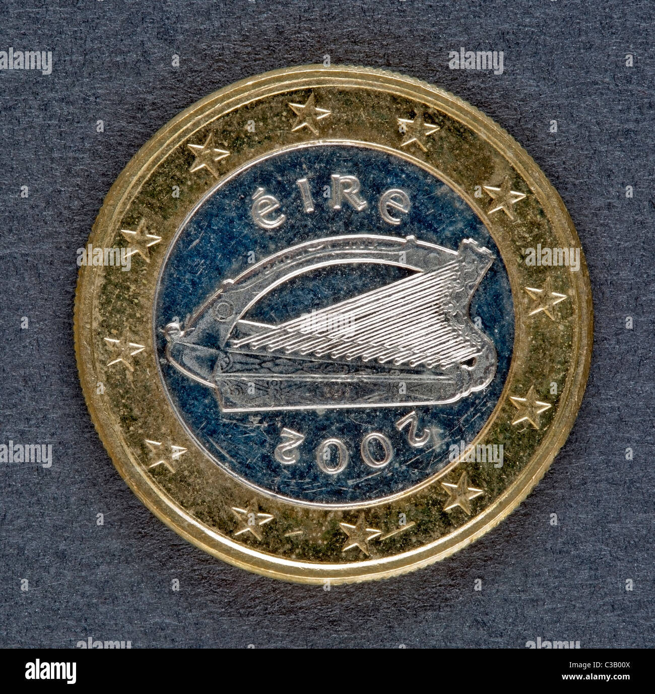 Irish one euro coin Stock Photo