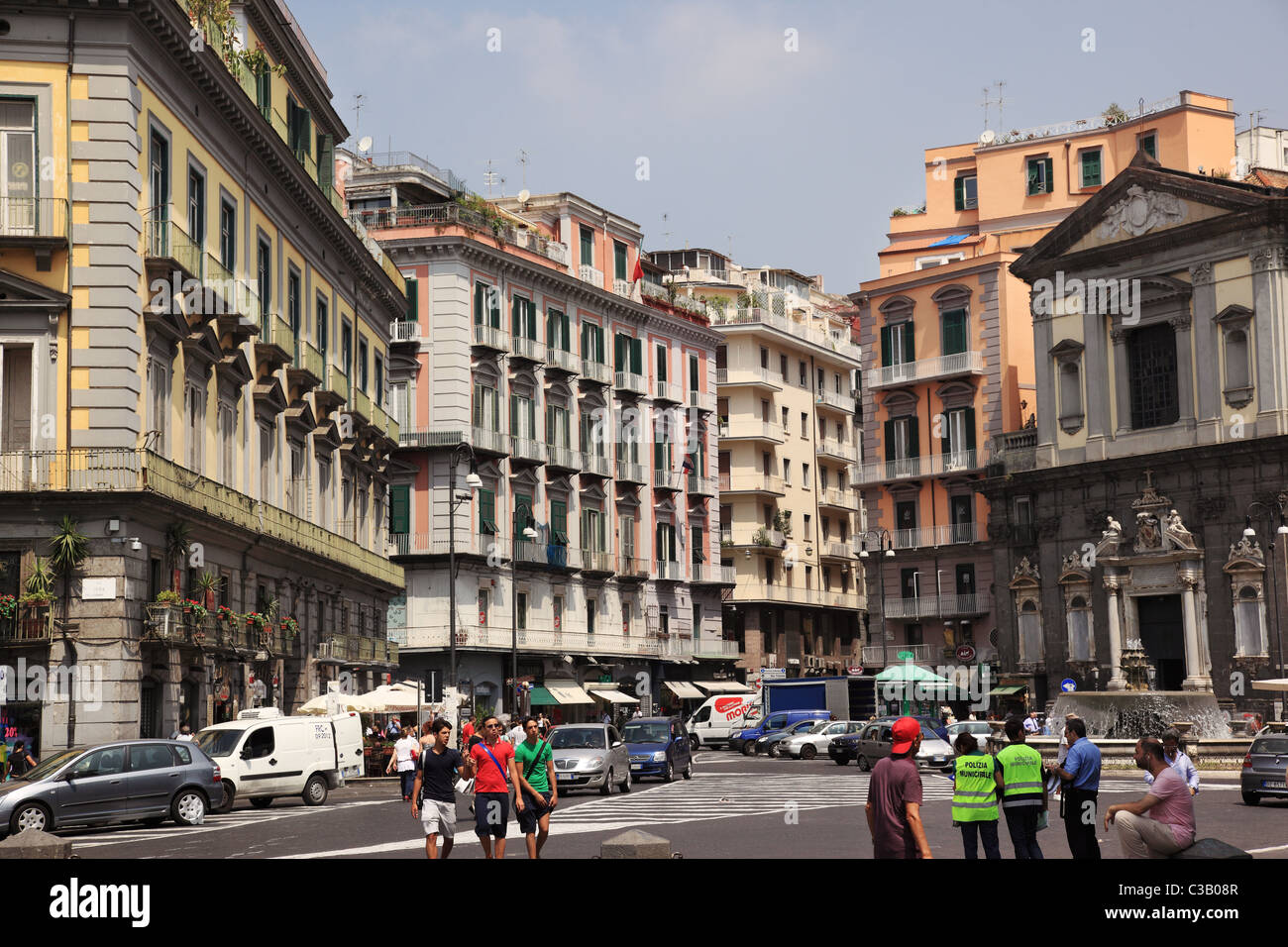 Piazza Trieste e Trento, Naples, Italy Stock Photo Alamy