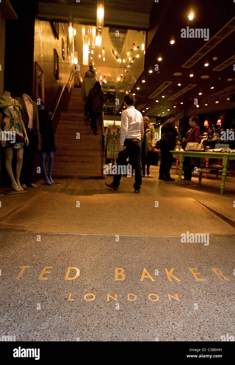 Interia shot of the Ted Baker store on Oxford Street, Central London Stock  Photo - Alamy
