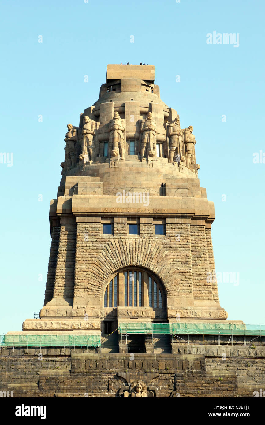 Monument to the Battle of the Nations – Völkerschlachtdenkmal, Leipzig, Saxony, Germany Stock Photo