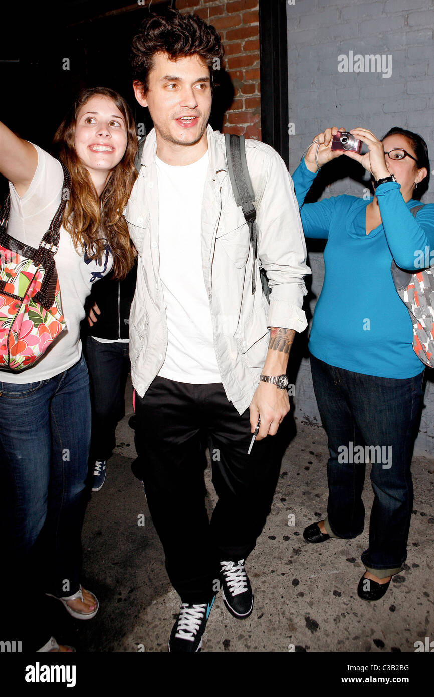 John Mayer outside Hotel Cafe in Hollywood where he performed a gig Los