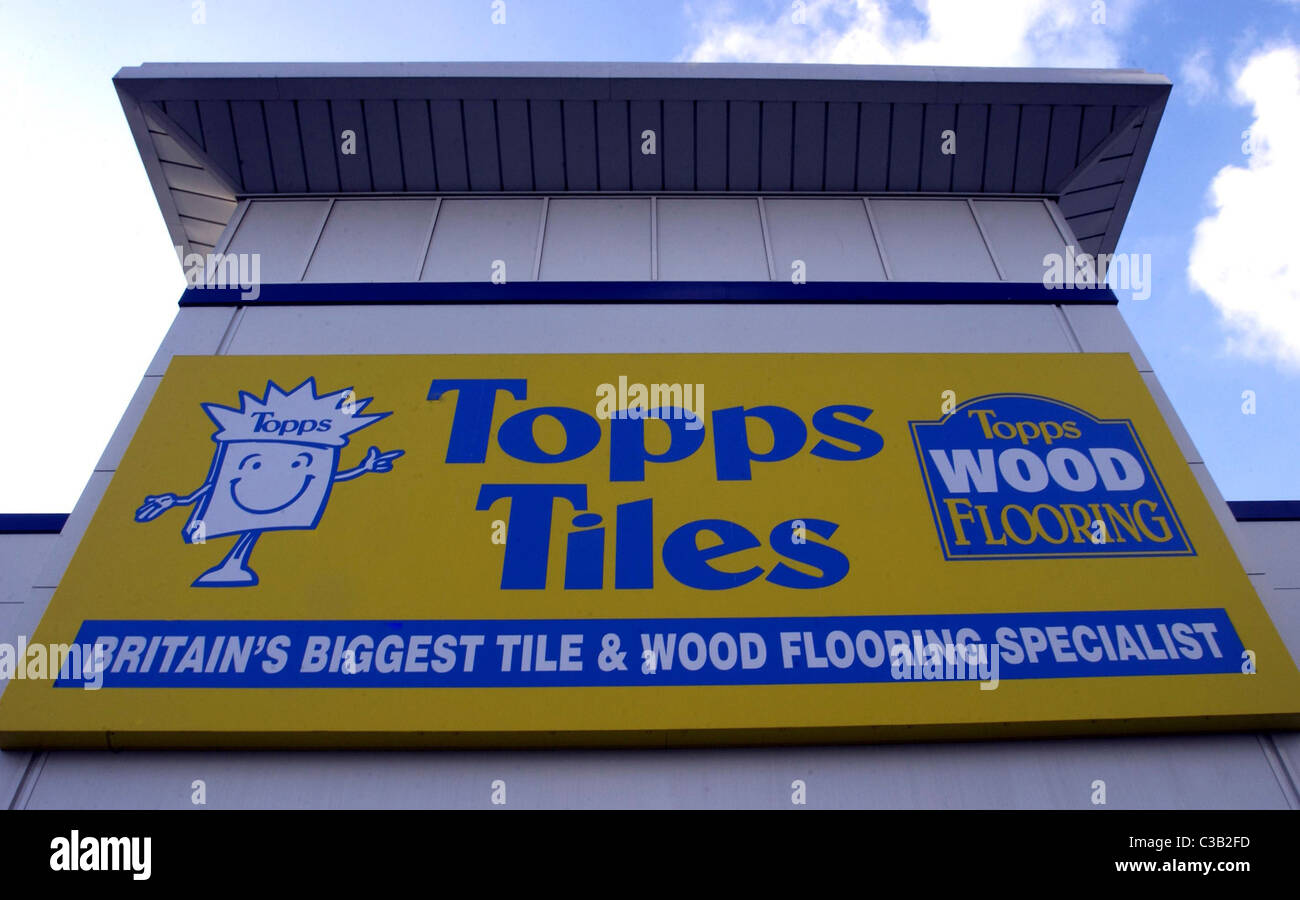 Exterior of a Topps Tiles store in London Stock Photo Alamy