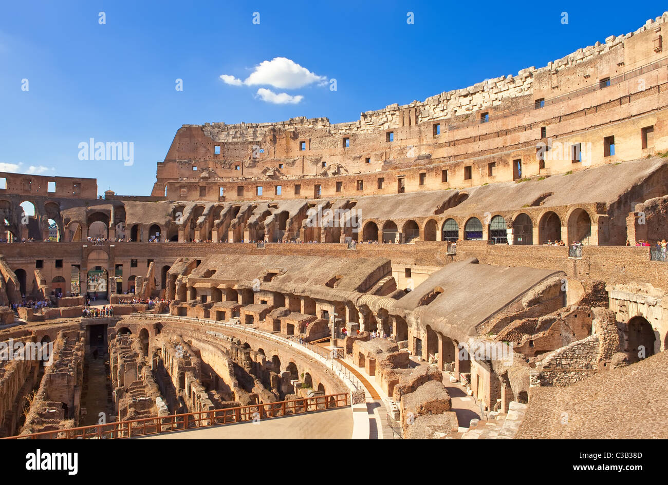 Italy. Rome. The ancient Collosseo Stock Photo