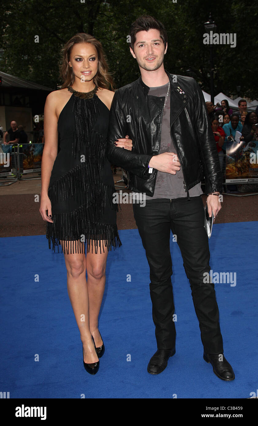 Danny O'Donoghue with his girlfriend UK film premiere of 'Transformers: Revenge Of The Fallen' held at the Odeon Leicester Stock Photo