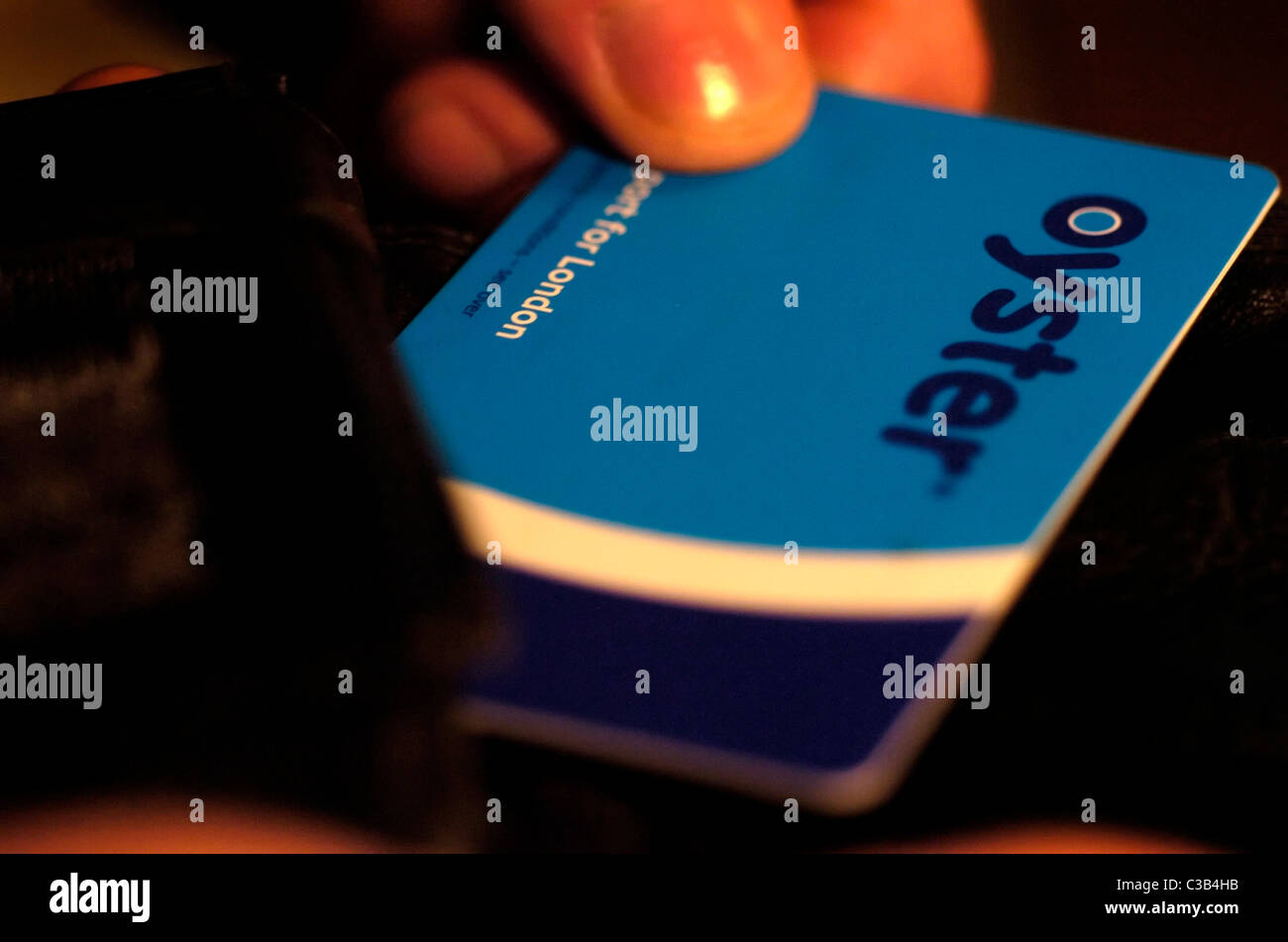 Illustrative image of a Transport for London Oyster card Stock Photo Alamy