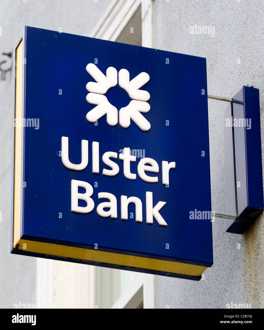 A Branch of the Ulster Bank, Roscommon, West of Ireland. Stock Photo