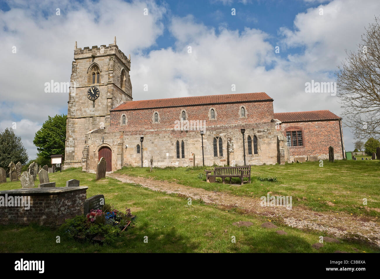 St John the Baptist Church Carnaby Bridlington East Yorkshire Stock