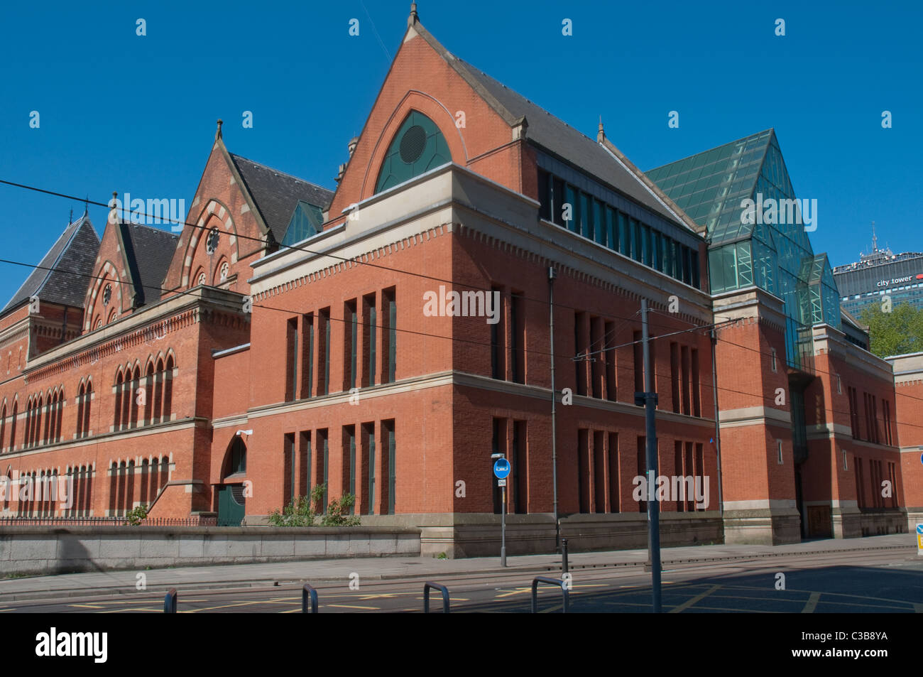 Minshull Street Crown Courts.Grade II* listed ,the original being build in 1867-73 extended in 93-96. Stock Photo