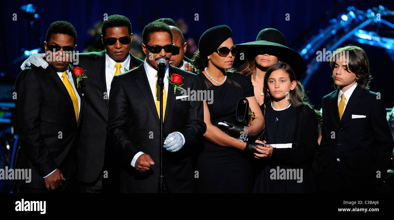 Michael Jackson's siblings, from left, Tito Jackson, Jermaine Jackson