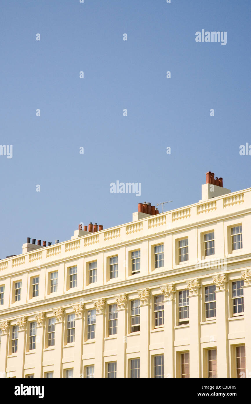 Brunswick terrace in city of Brighton and Hove Stock Photo