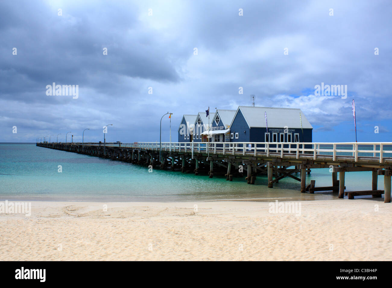 Pier Busselton Indian Ocean Western Australia Stock Photo