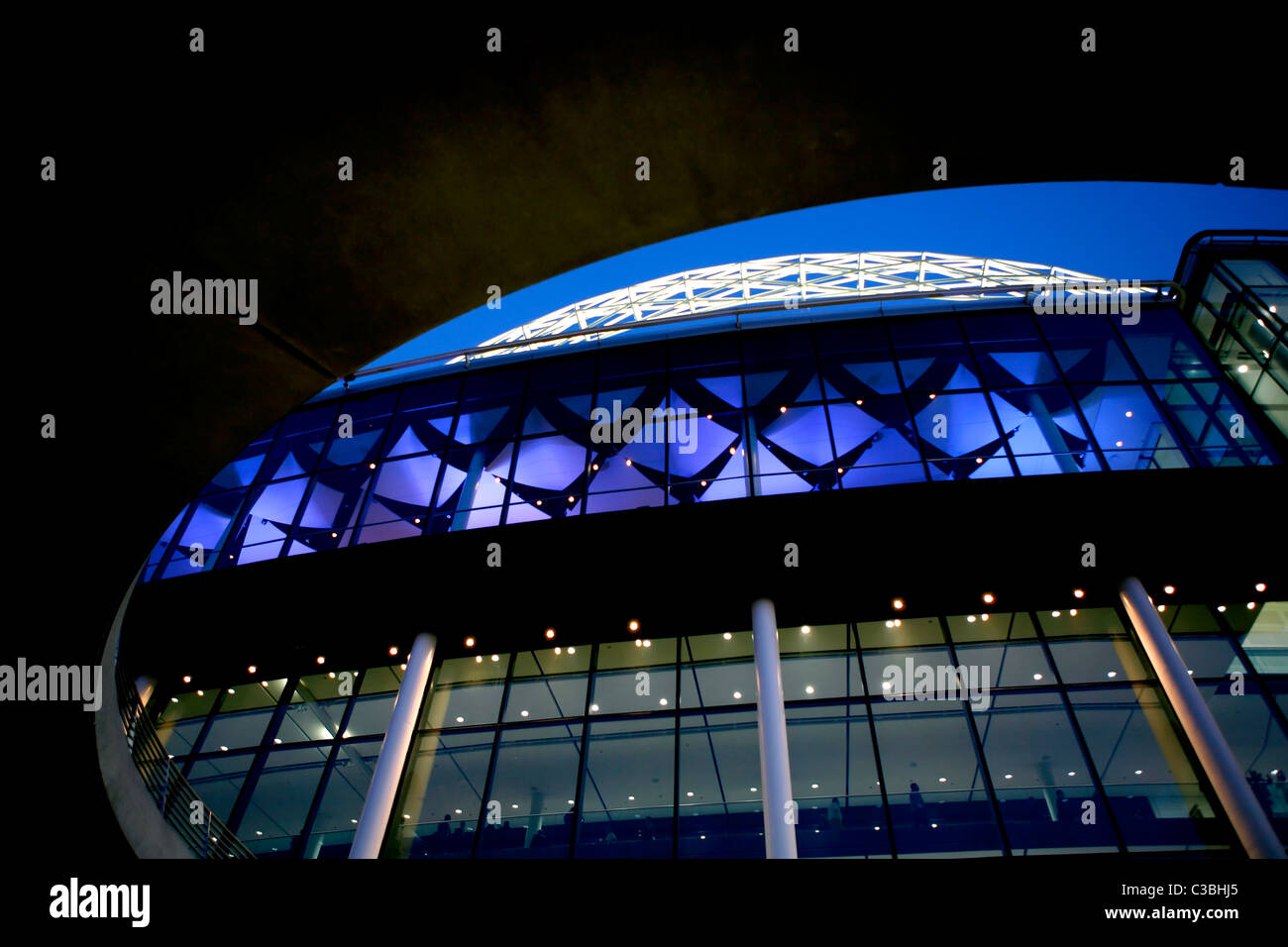 The Wembley Arena at dusk Stock Photo