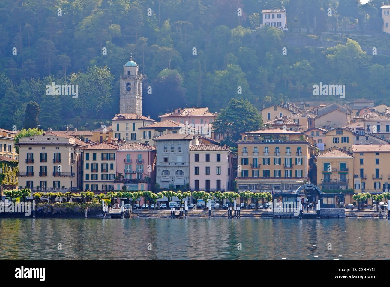 berühmtes Dorf am Lago di Como Stock Photo