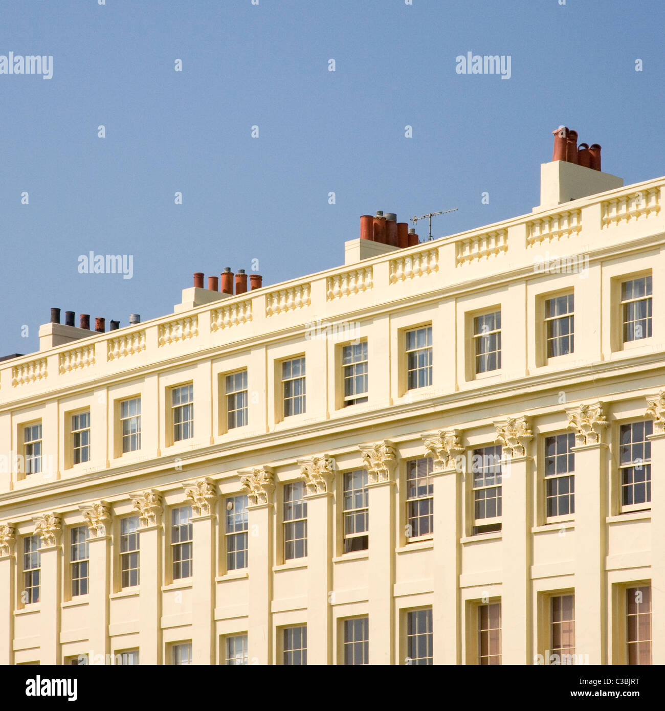 Brunswick terrace in city of Brighton and Hove Stock Photo