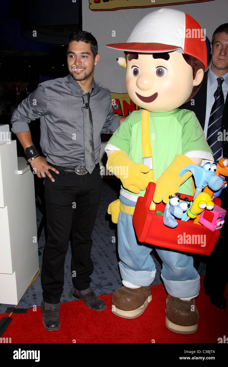 Wilmer Valderrama and the Disney Channel's Handy Manny attend the ...