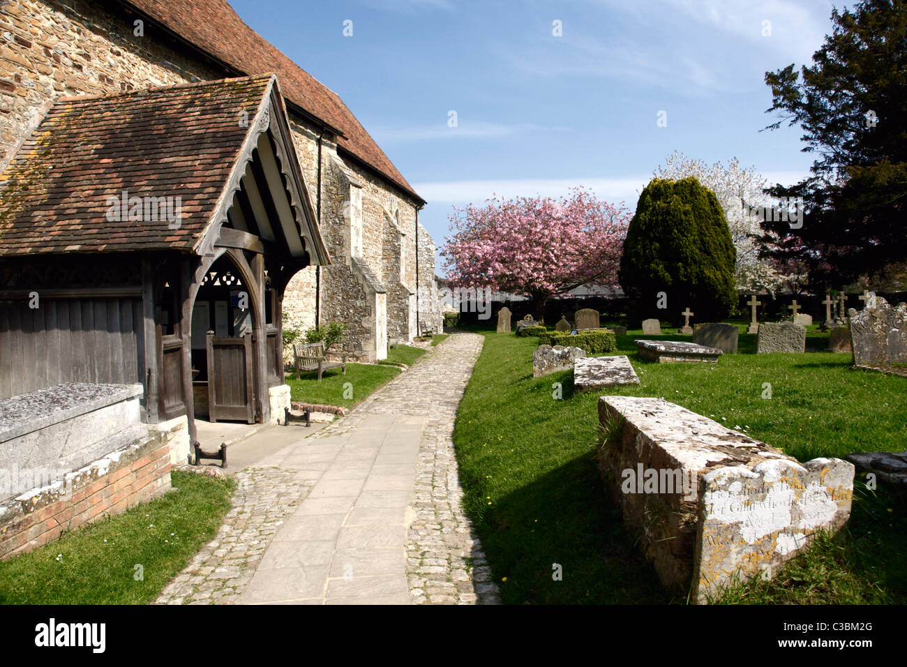 Church of St Peter and St Paul Saltwood Hythe Kent Stock Photo