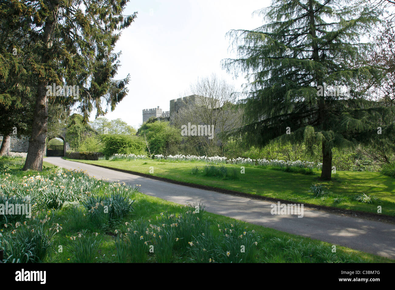 Saltwood Castle Hythe Kent in springtime Stock Photo Alamy