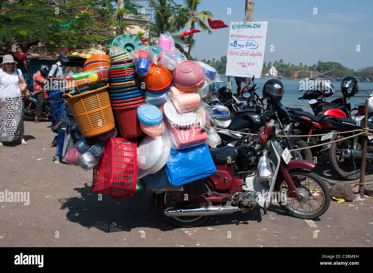 India, Kerala, Kochi (formerly known as Cochin) The port Stock Photo