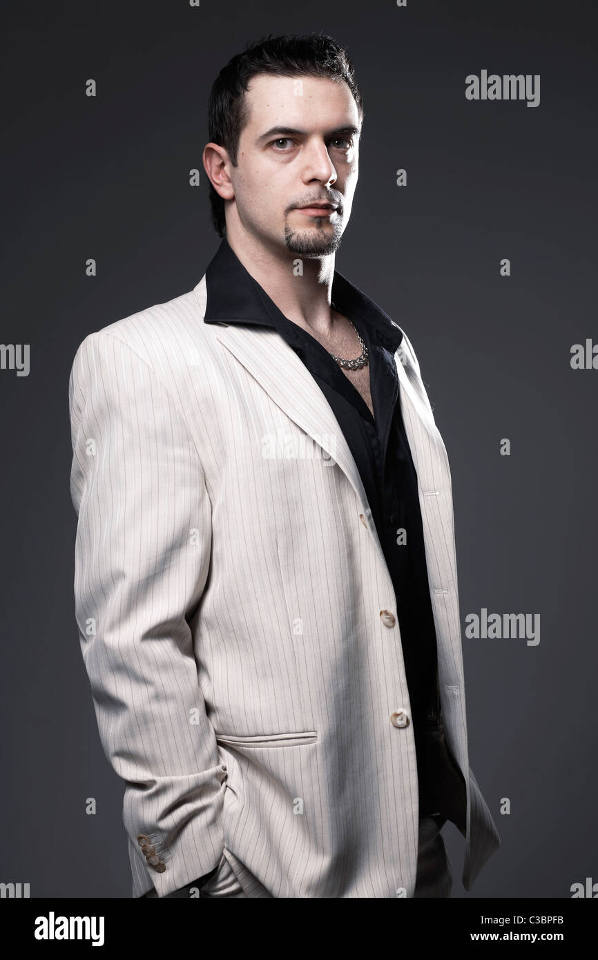 Man male masculine portrait hi-res stock photography and images - Alamy