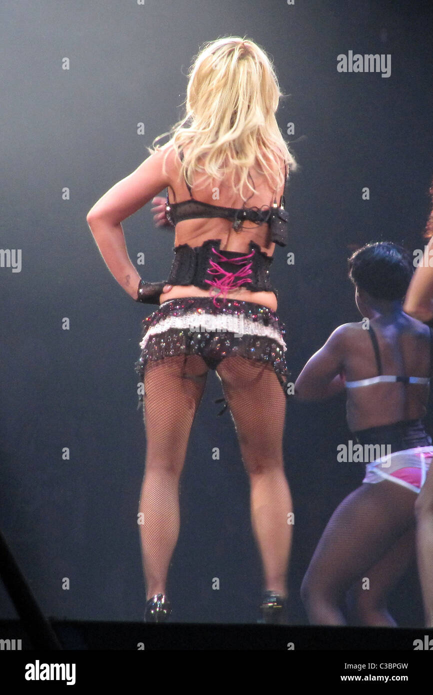 Britney Spears performing at the O2 Arena on the closing leg of 'The  Circus: Starring Britney Spears Tour' London, England Stock Photo - Alamy