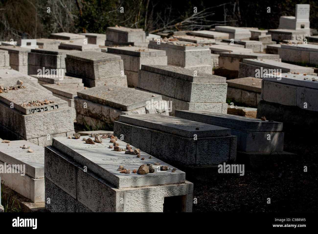 Jewish Cemetery Stock Photo