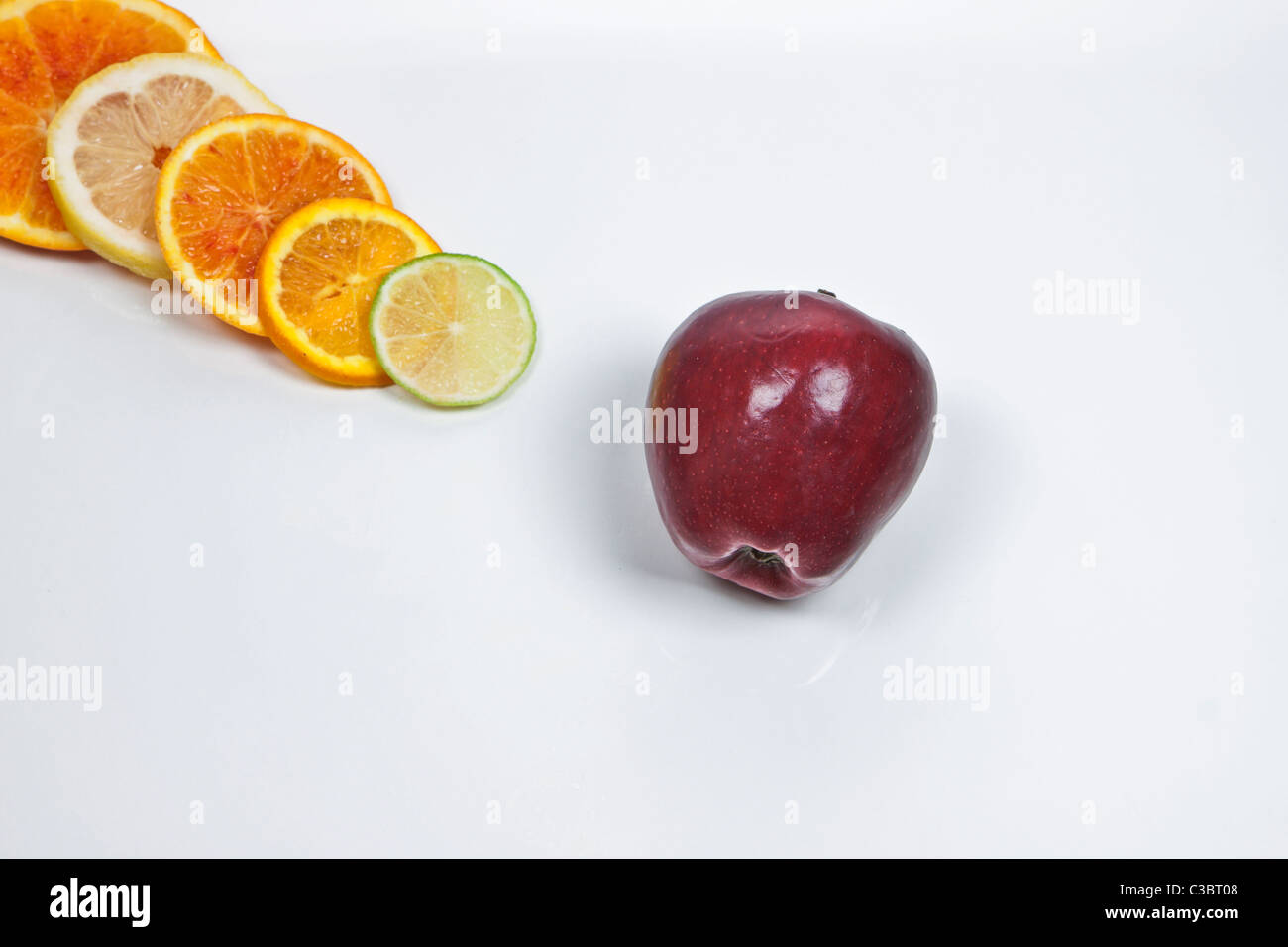 slices of citrus fruits Stock Photo