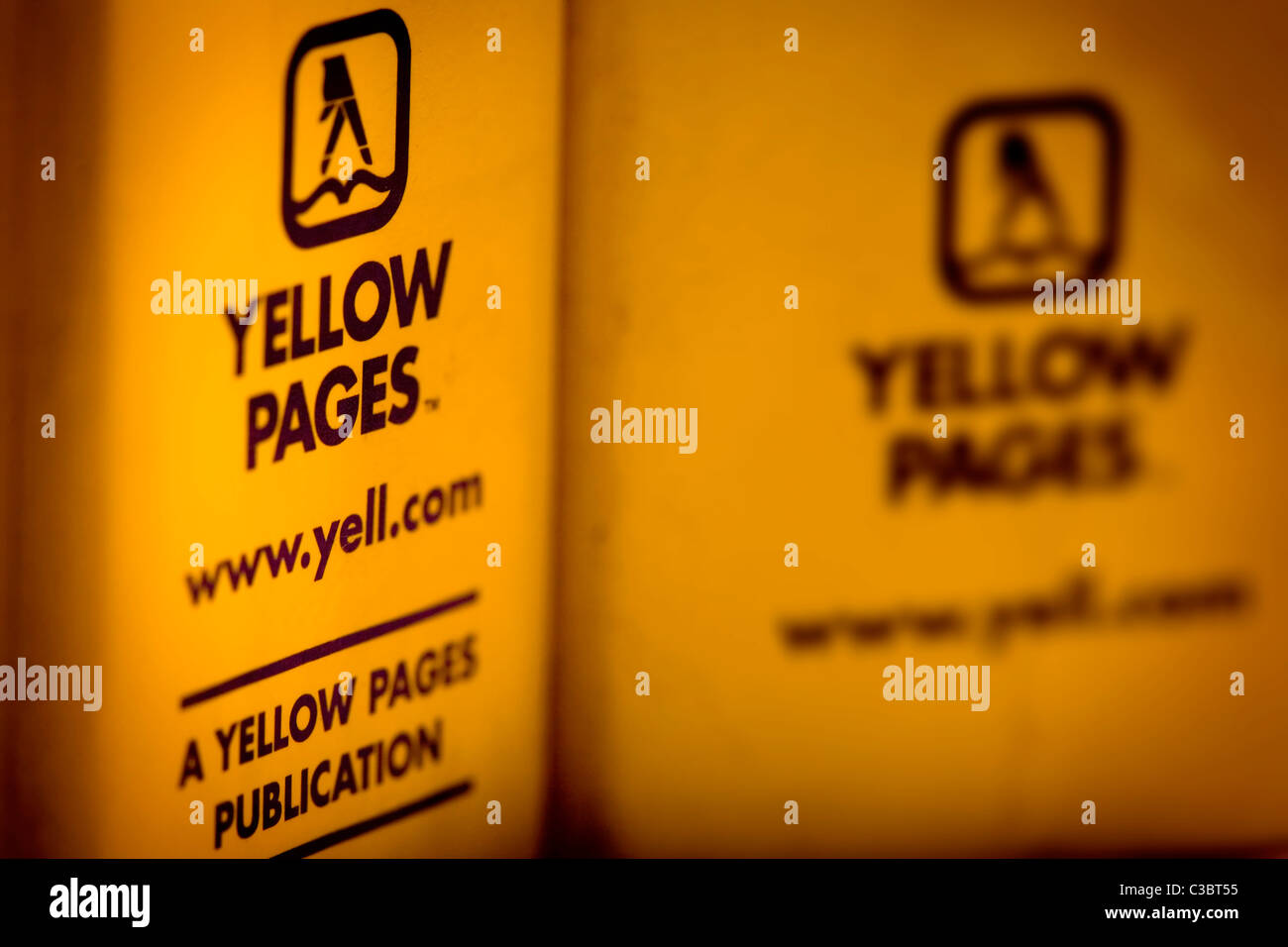 Yellow Pages books Stock Photo Alamy