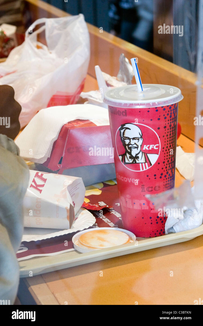 Illustrative image of a KFC restaurant; part of the YUM! Brands group. Stock Photo
