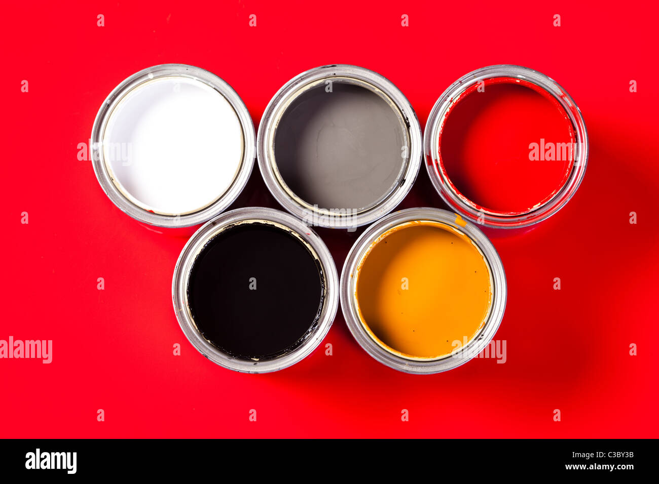 cans of paint Stock Photo Alamy