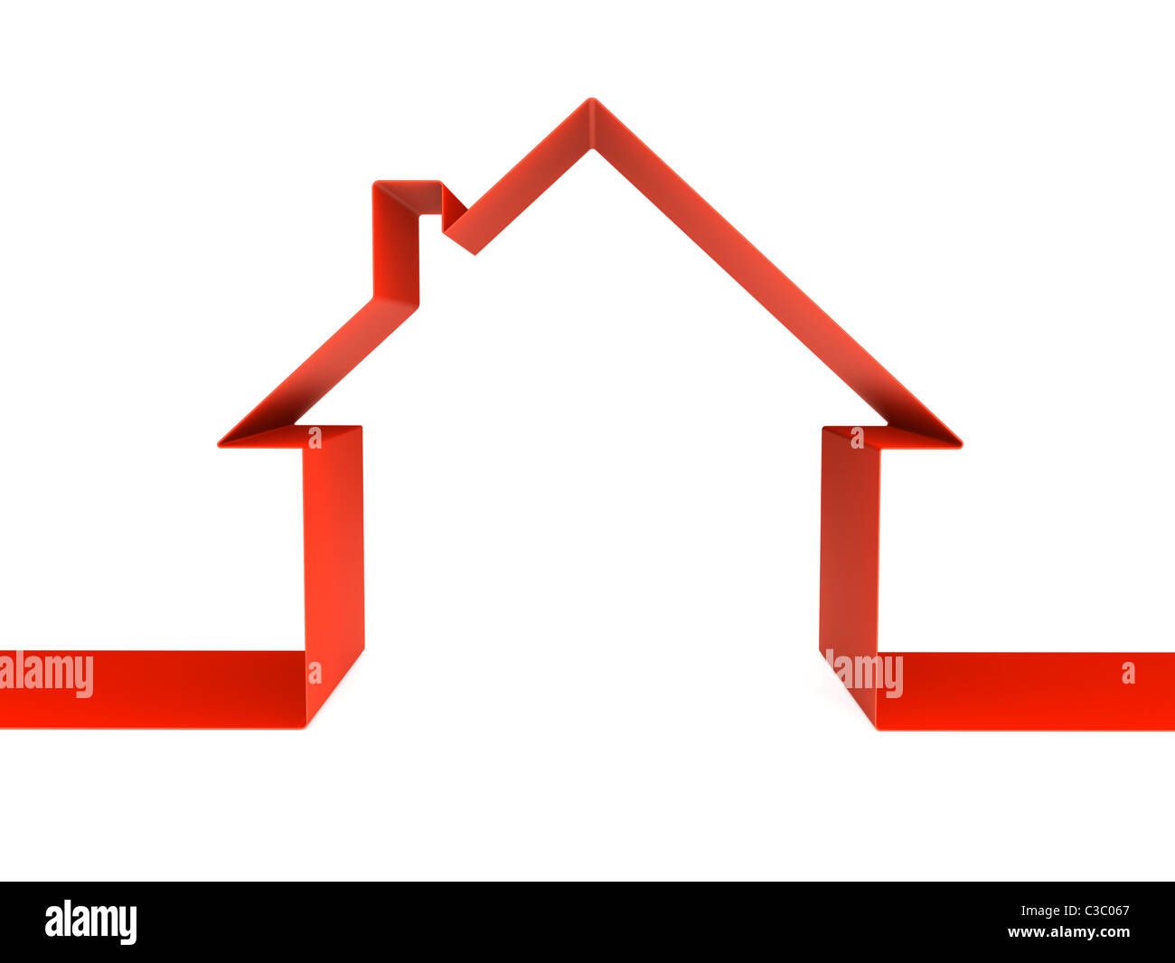 home outline white background Stock Photo - Alamy
