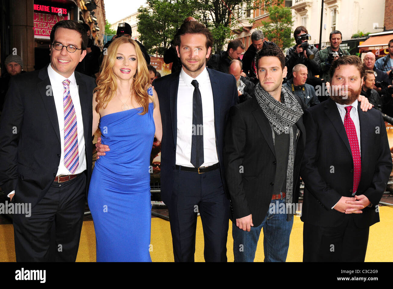 Todd Philips, Heather Graham, Bradley Cooper, Justin Bartha and Zach