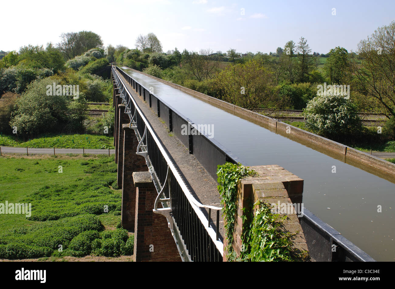 Edstone Aqueduct on the Stratford Canal, Warwickshire, England, UK Stock Photo