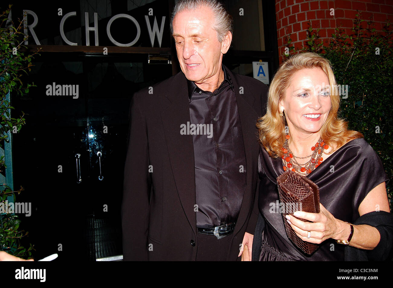 Pat Riley and wife Chris Riley Miami Heat general manager Pat Riley
