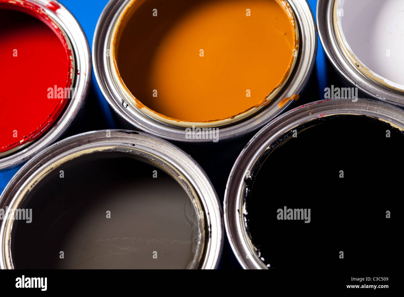 cans of paint Stock Photo Alamy