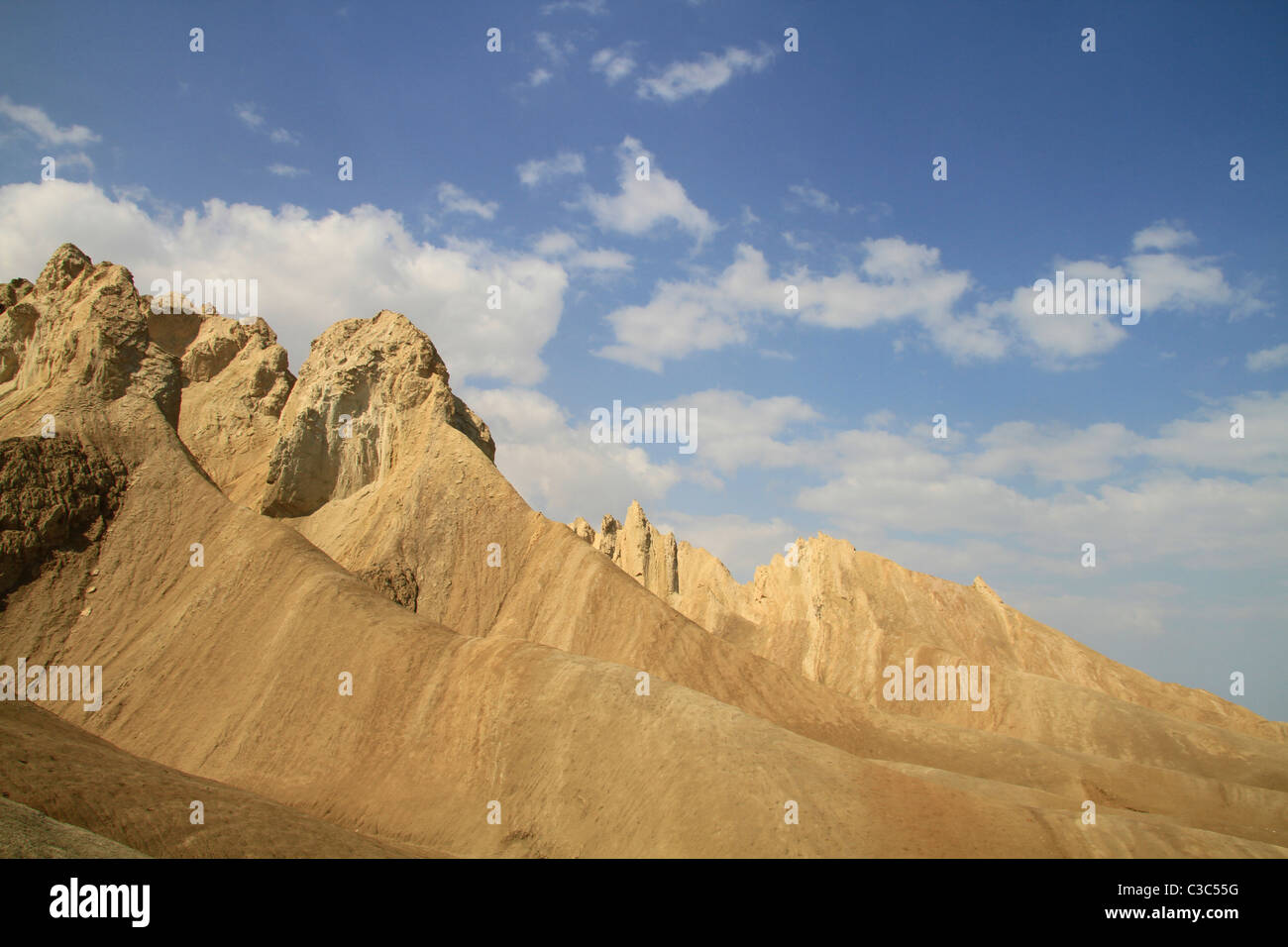 Israel, Dead Sea valley, Mount Sodom by the Dead Sea Stock Photo