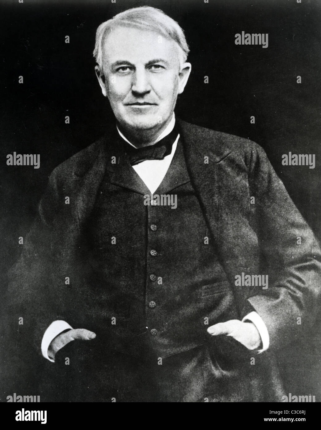 THOMAS ALVA EDISON (1847-1931) American inventor, scientist and businessman Stock Photo