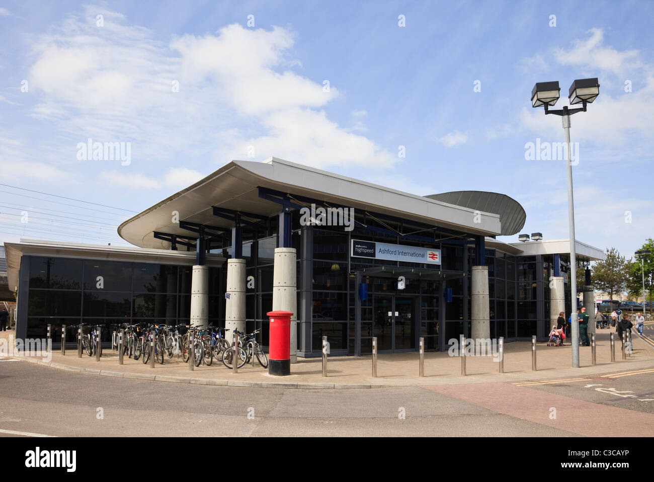 International railway station exterior in Ashford, Kent, England, UK ...