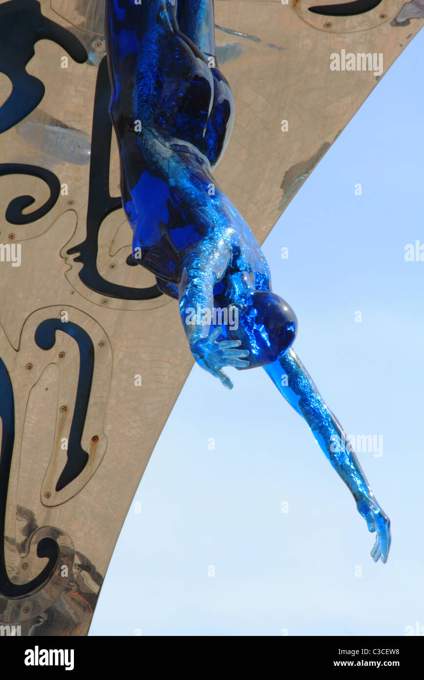 The Wave Blackpool Public Sculpture Designed by artist Lucy Glendinning made from glass