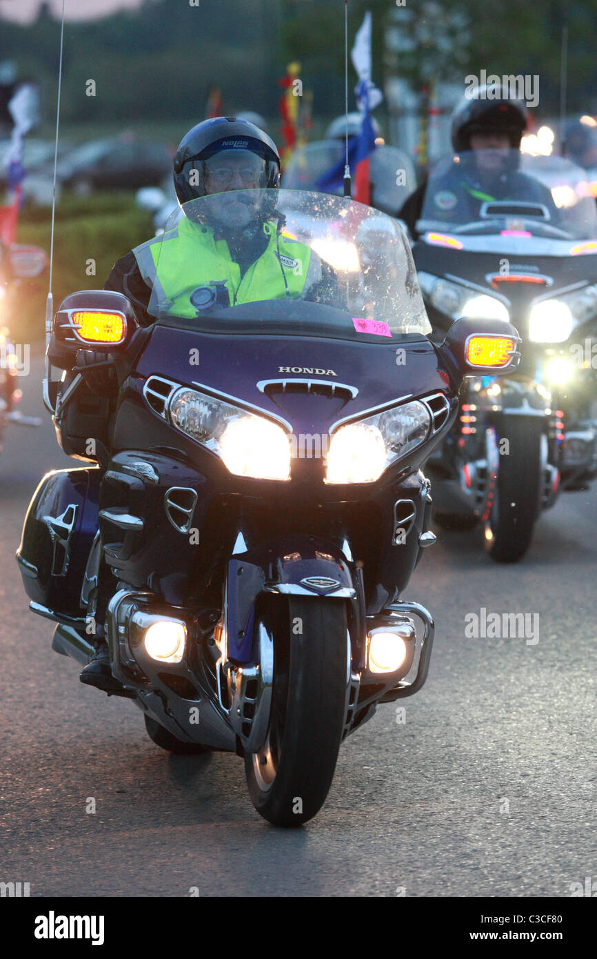Honda Goldwing international rally Belgium Stock Photo Alamy