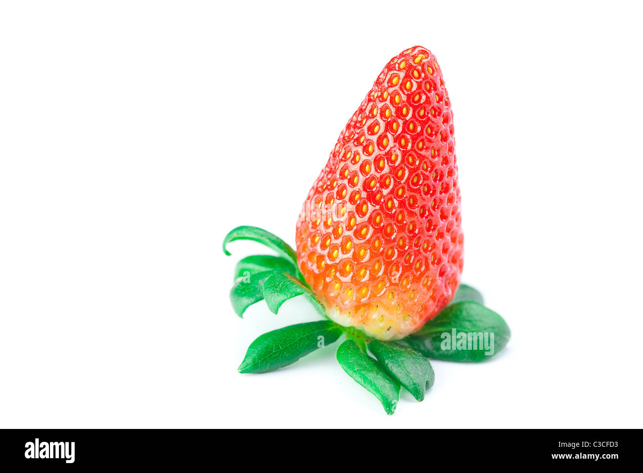 big juicy red ripe strawberries isolated on white Stock Photo - Alamy