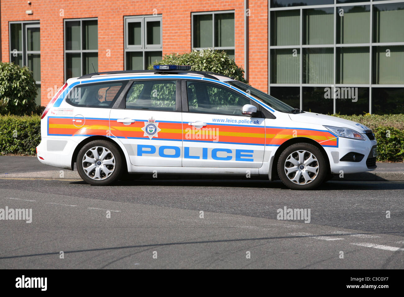a leicestershire police car Stock Photo Alamy