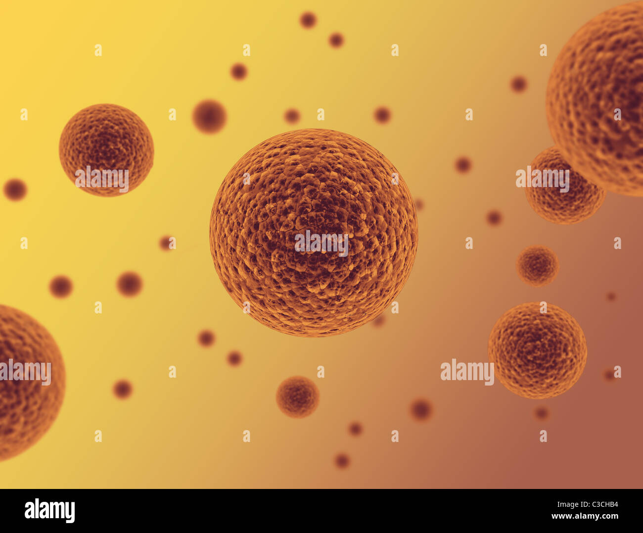 Bacteria cells 3d render Stock Photo - Alamy
