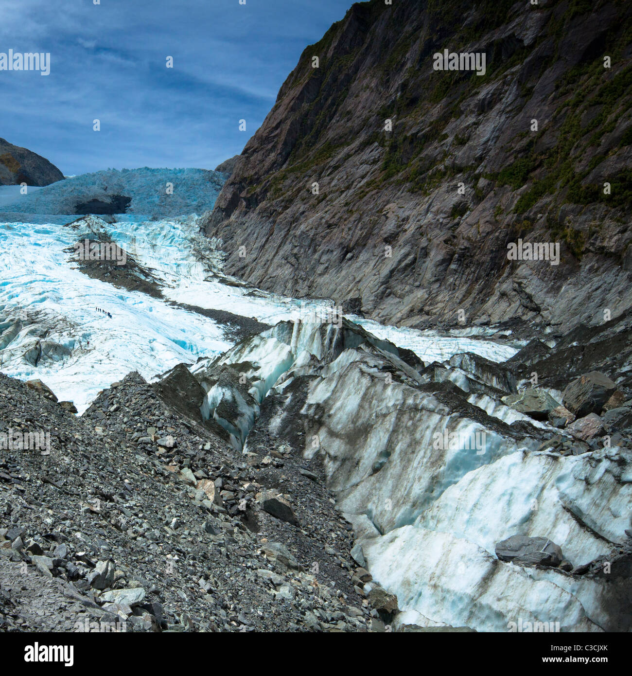 Beautiful landscape at Franz Josef Glacier. West Coast, South Island, New Zealand. Stock Photo