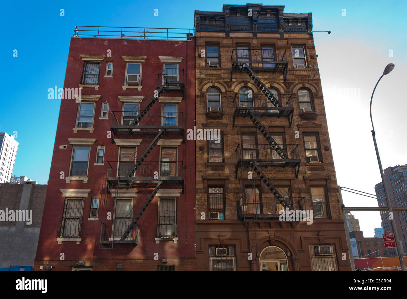 Old buildings in Hell's Kitchen Stock Photo Alamy