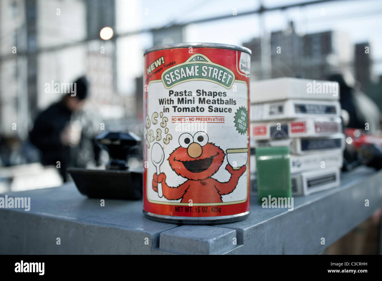 Sesame Street Pasta Shapes at hell's kitchen flea market Stock Photo