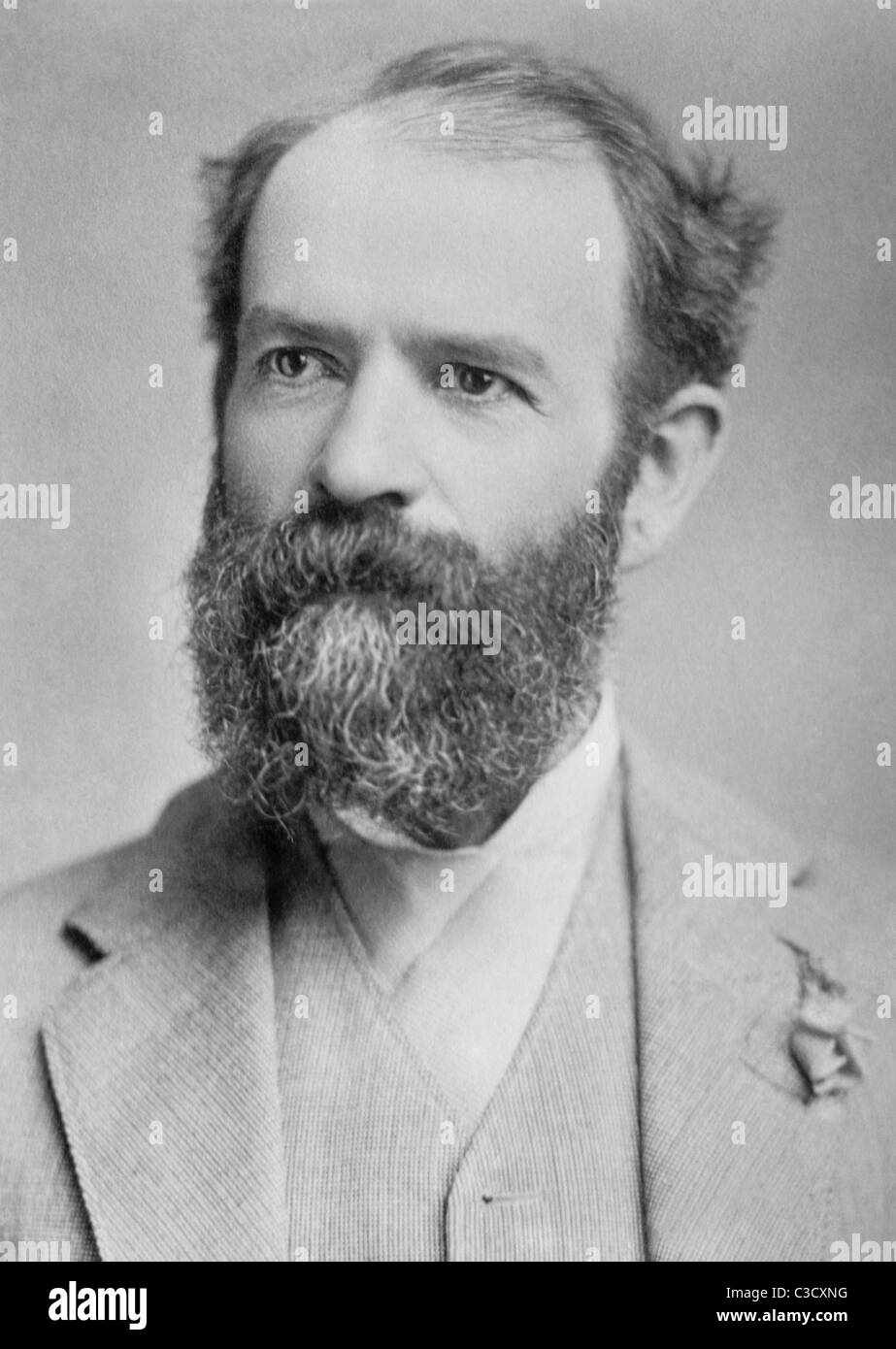 Vintage portrait photo of US railroad developer and speculator Jason