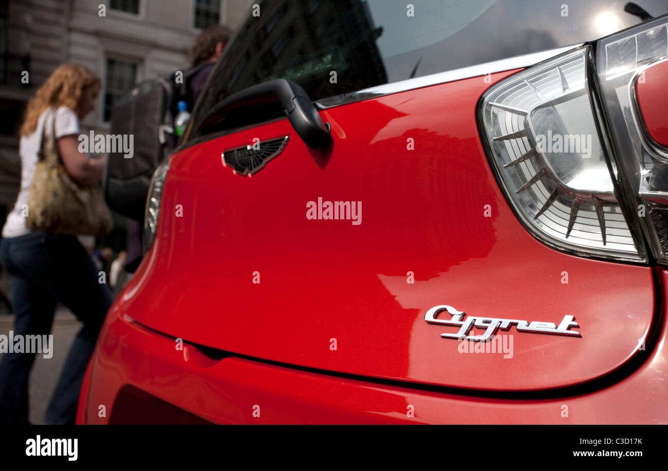 The new Aston Martin luxury city car based on the Toyota IQ Stock Photo Alamy