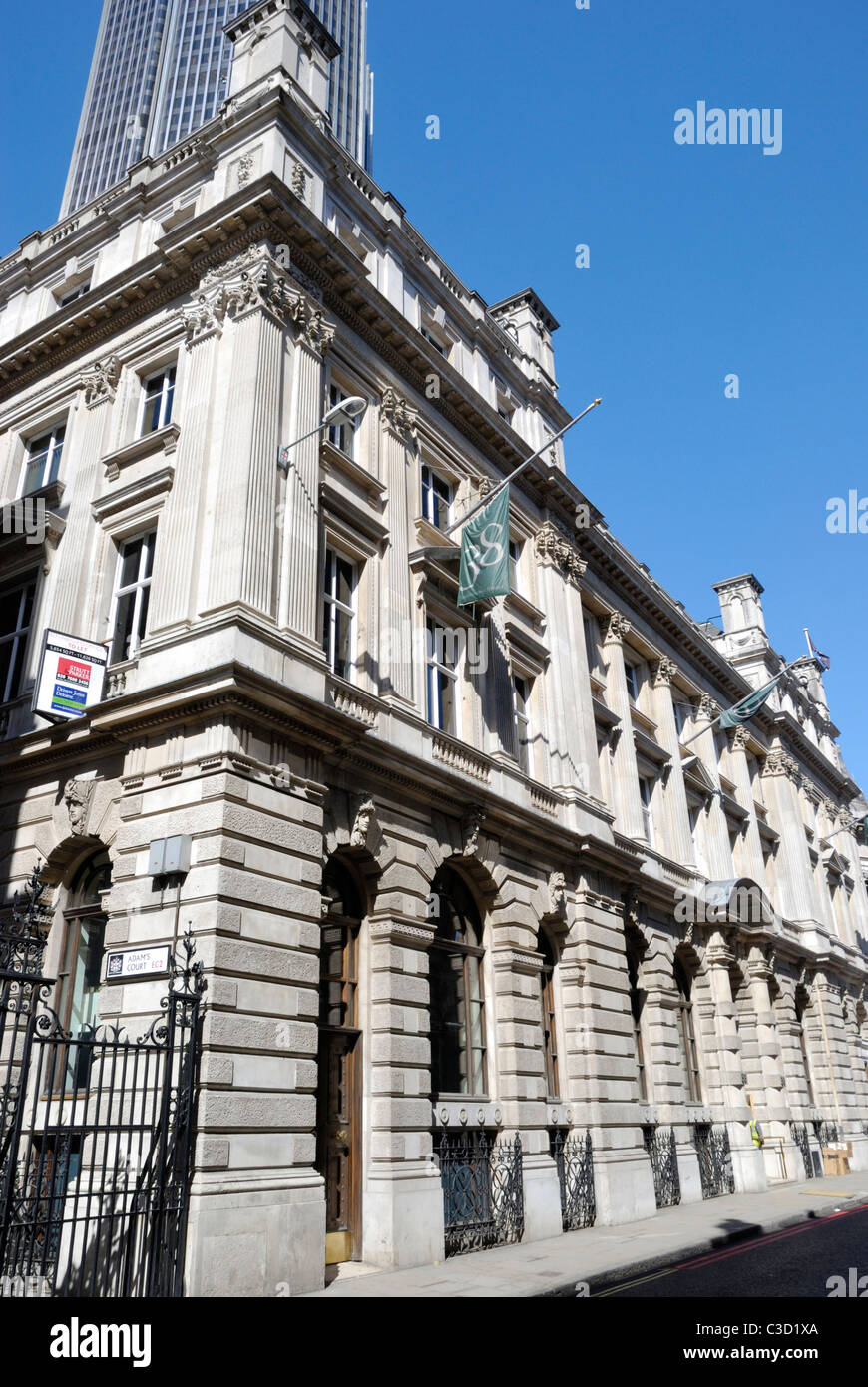 Office building at 38 Threadneedle Street, London, England Stock Photo