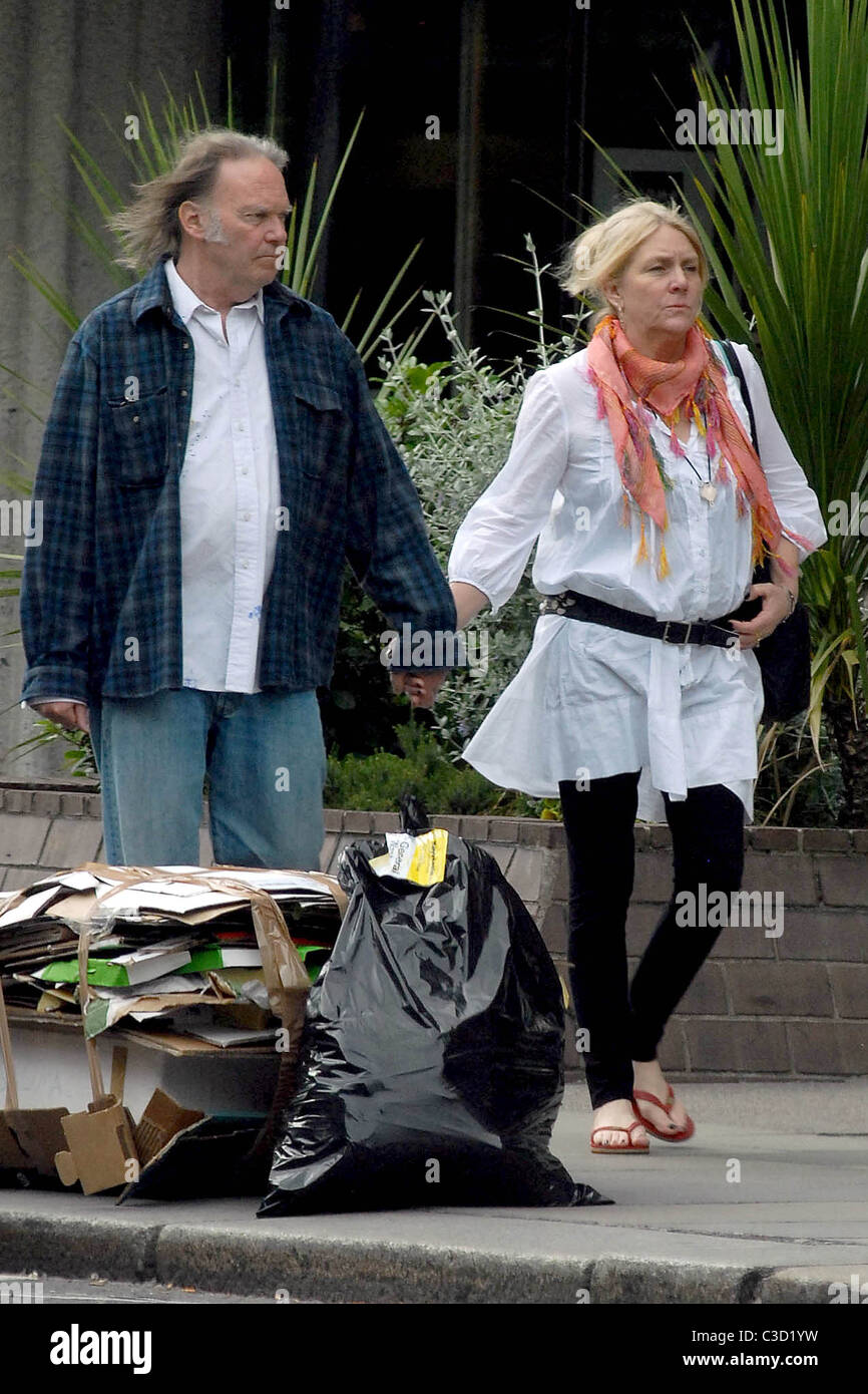 Neil Young and Pegi Young Canadian singer-songwriter Neil Young taking ...