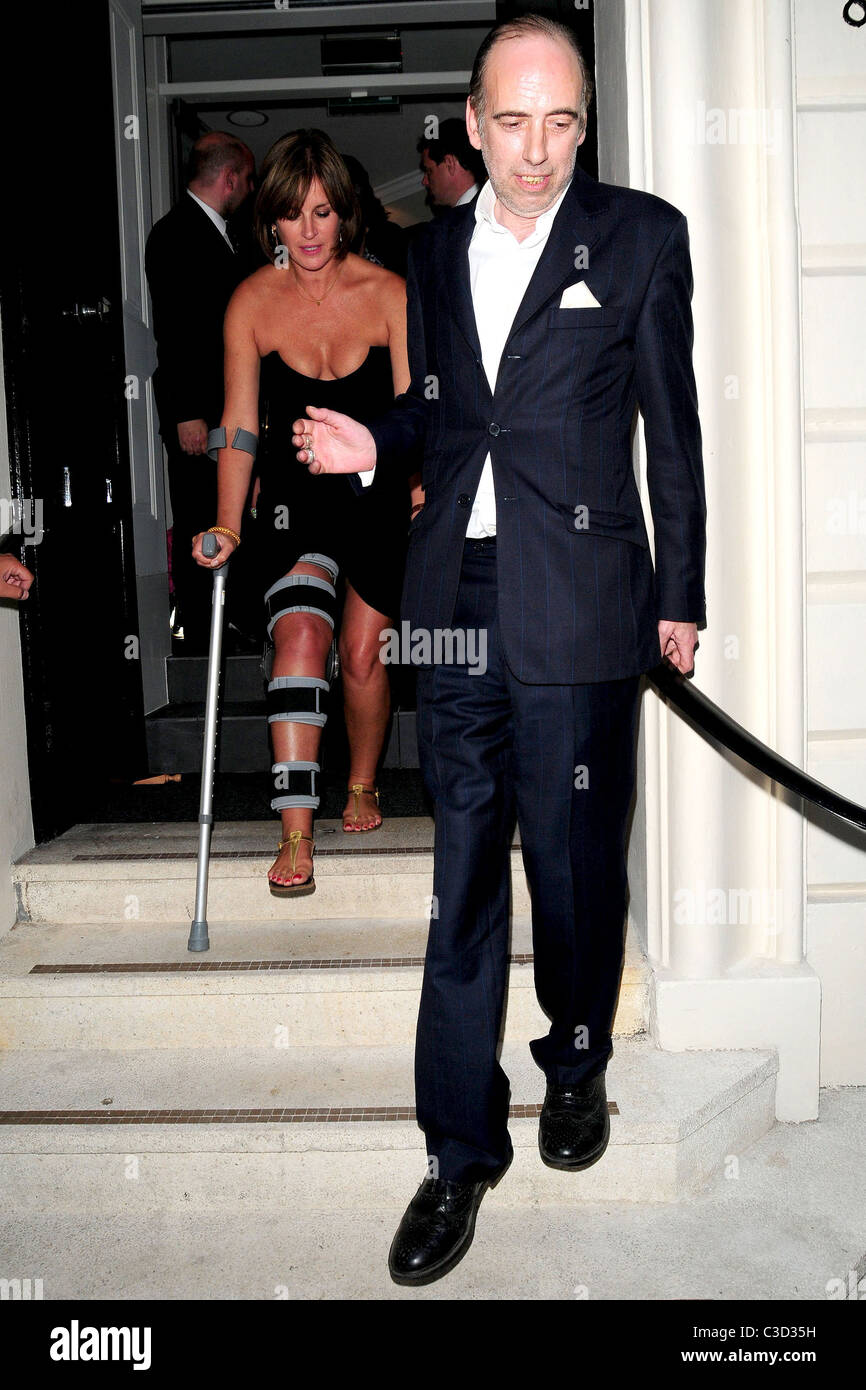 Miranda Davis and Mick Jones attend the opening of the James Brown